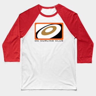 OC Curling Logo - Dark Text Baseball T-Shirt